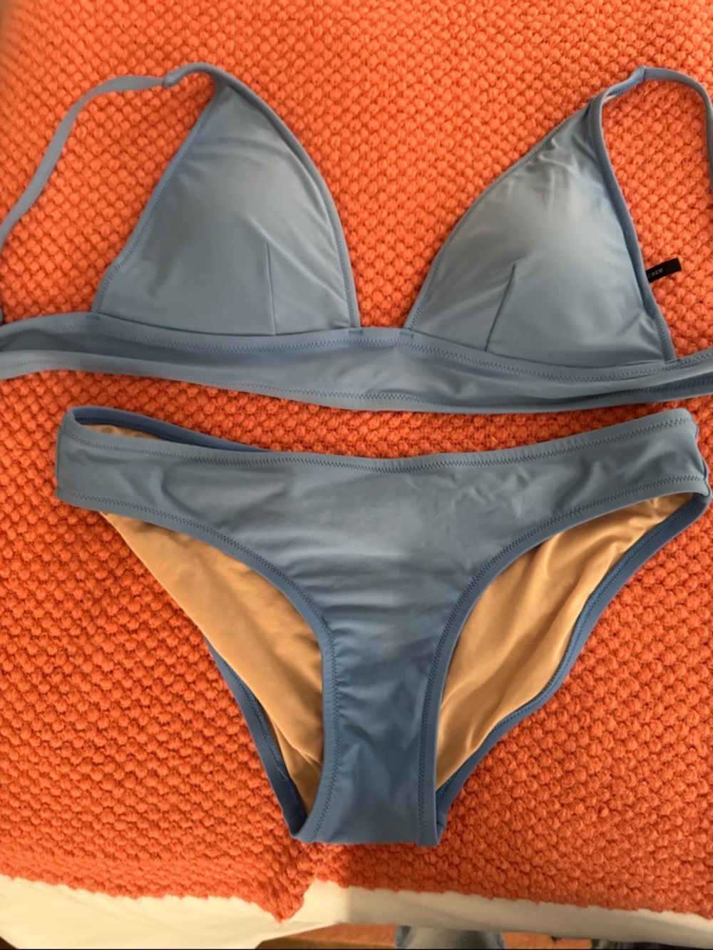 J. Crew Sky Blue Triangle Bikini Set